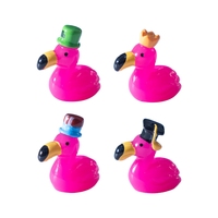 Weijin Nouveaux produits transfrontaliers: Figurines de flamants roses polyvalentes, accessoires décoratifs de bricolage d'aménagement paysager de jardin mignon, Micro-landsc