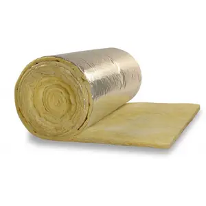 25-180mm Fireproof Non-combustible and Chemically Stable Roof Insulation Glass Wool Blanket 24kg/m3 Fiber Glass Wool
