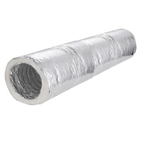 Conduit d'air flexible en papier d'aluminium isolé en Polyester pour système de ventilation