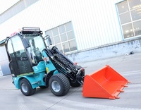 TL09 Mini Teleskoplader 2100kg Betriebsgewicht 1000kg Nennlast 0,3cbm Schaufel Kubota-Motor Kompakter Radlader