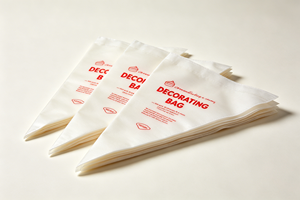 100 pièces/sac, Tailles S M L, Poches à douille jetables à soufflet latéral en PE de qualité alimentaire pour la décoration de gâteaux, glaçages, fondants et crèmes - Product Image 3