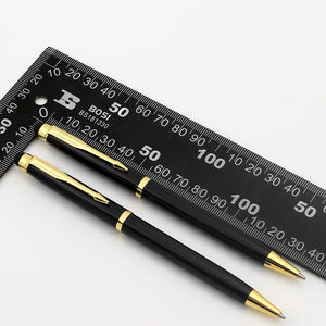 Промо черная металлическая шариковая ручка 1,0 мм ширина для письма с сенсорным экраном - Product Image 6