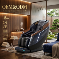 Sillón de Masaje de Gravedad Cero 3D de Lujo 2026 con Voz AI, Escaneo Corporal, Ondas Sónicas, Riel SL, Calefacción, Cuero PU Transpirable Premium e Inalámbrico