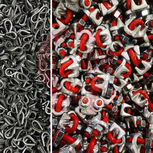 Morsetti per Cavi in Acciaio Inox 304 316 HLM M2-M50 Din741, Clip per Funi Metalliche Galvanizzate - Product Image 4