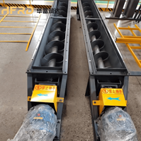 Convoyeur à vis réglable en acier inoxydable, haute capacité, protection IP55/IP56, pour aliments du bétail, granulés, épices et céréales (nouveau modèle)
