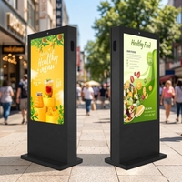 Pantalla Digital LCD para Exteriores a Todo Color, Resistente al Agua, con Pantalla Táctil, para Publicidad, de 32 Pulgadas, Tipo Kiosco