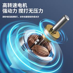Exprimidor Eléctrico Portátil B7, Capacidad de 401 ml y 600 ml, Multifuncional, Carga USB, Cuerpo de Plástico, Motor de Corriente Continua, 18000 RPM - Product Image 4
