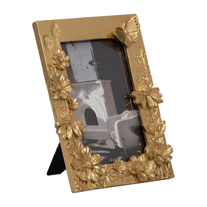 Cornice Decorativa in Resina con Farfalle e Fiori, Stile Boho, Cornice Rettangolare per Foto da Tavolo, Camera da Letto, Comò, 4x6 Pollici - Product Image 2