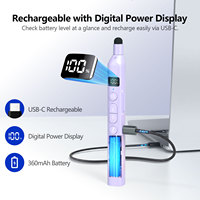 Toptan NORWII Kablosuz Sunum Cihazı USB-C Şarj Edilebilir Sayfa Yukarı/Aşağı Teleskopik Sunum Klikörü Dijital Ekranlı/Kalemli