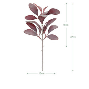 Stelo verde artificiale finto agnelli rami verdi foglie <span class=keywords><strong>di</strong></span> <span class=keywords><strong>orecchio</strong></span> per la casa matrimonio fai da te composizione floreale - Product Image 4