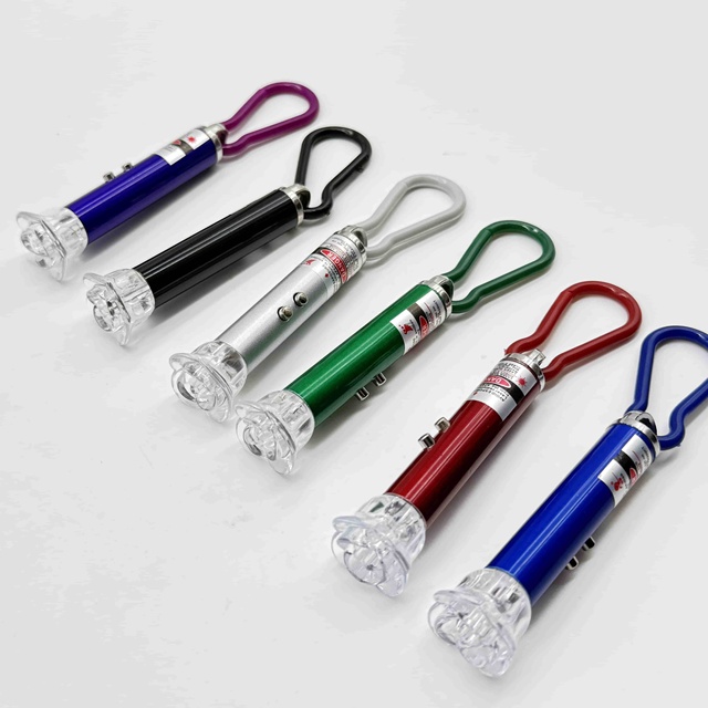 Factory Outlet New Flower Box Laser Pen Pointer Cat Dog Toys LED 4-in-1