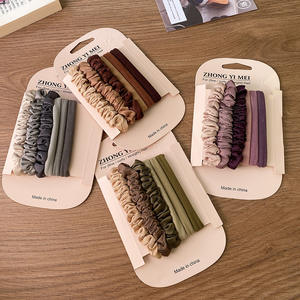 卸売り 6個セット 韓国風 ファッション ヘアゴム サテン エレガンス 女の子向け ヘアアクセサリー 多用途 ヘアバンド - Product Image 4