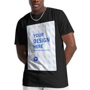 เสื้อยืดแขนสั้นสำหรับผู้ชายผ้าฝ้าย180กรัมผ้าทอสไตล์วินเทจพิมพ์ลายด้วยความร้อนแบบประหยัด - Product Image 1