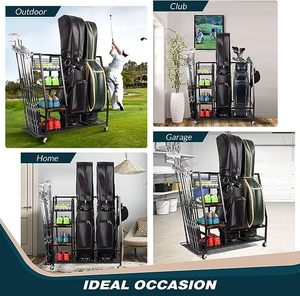 Menyimpan topi bola Golf tas klub peralatan olahraga garasi Tampilan berdiri tas Golf rak pengatur penyimpanan untuk alat olahraga - Product Image 6