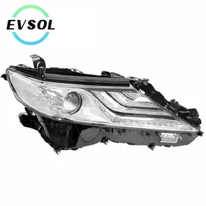 Evsol Nhà Máy Tự Động Hệ Thống Chiếu Sáng Đèn Xe Phía Trước Đầu Đèn Đèn Pha LED Đèn Pha Đèn Pha Cho Toyota Camry 2018 2019 2020