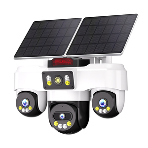 HiEasy <span class=keywords><strong>App</strong></span> 12MP 3-Linsen 3-Bildschirm 4G Solar PTZ Kamera AOV 24/7 Aufnahme Menschenerkennung Vollfarbige Zwei-Wege-Audio IP66 CCTV-Kamera - Product Image 1