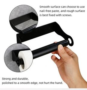 WEKIS Custom Modern Stainless Steel Toilet Paper Holder with Shelf Waterproof Wall-Mounted for Bathroom and Gym Use - Product Image 4