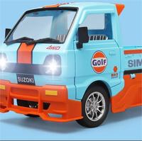 Modèle réduit de voiture 1:24 camion avec son et lumière Pullback modèle métallique ornement décorer modèle de camionnette