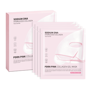 Mascarilla Facial de Cristal Rosa PDRN de Marca OEM Personalizada, Paquete de 4 Unidades para Hidratación Facial y Resistencia a las Arrugas - Product Image 1