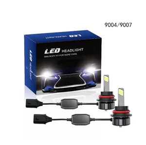 Auto parts12vLED mobil lampu depan 9004 9007