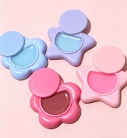 Baume à lèvres OEM en forme d'étoile, blush gelée pour lèvres et joues, rose fraise, effet doux et glamour, pour des lèvres éclatantes et hydratées