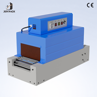 Machine de tunnel de rétraction thermique de bureau, entièrement automatique, avec convoyeur à rouleaux et chaîne, modèle 2015, pour l'emballage de bouteilles de moutarde