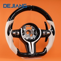 Volant de voiture en fibre de carbone avec garniture noire piano et LED pour BMW M2 M3 M4 M5 M6 X3M X4M X5M F20 F22 F25 F31 F30 F12 F16 F34
