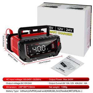 Cargador de Batería de Alta Potencia NUEVO de 40A P40 12V/24V, Cargador Flotante Lifepo4 para Autos, Cargador de Reparación de Vehículos Eléctricos - Product Image 6