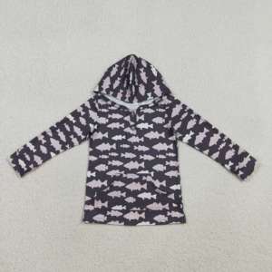 เสื้อฮู้ดดี้เด็ก ยูนิเซ็กซ์ แขนยาว พิมพ์ลายตกปลา RTS Boutique ผ้าคอตตอนผสมสแปนเด็กซ์ ระบายอากาศได้ดี - Product Image 2