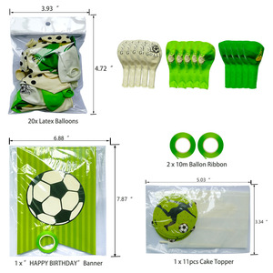 Artículos <span class=keywords><strong>de</strong></span> Fiesta con Temática Deportiva <span class=keywords><strong>de</strong></span> Fútbol, Globo <span class=keywords><strong>de</strong></span> Fútbol, Pancarta, Decoración para Pastel, Recuerdos para Fiesta <span class=keywords><strong>de</strong></span> Cumpleaños <span class=keywords><strong>de</strong></span> Niños y Niñas - Product Image 3