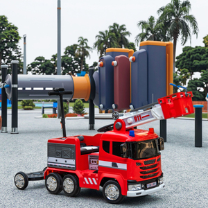 Camión de Bomberos Eléctrico de Control Remoto de 12 Voltios de Alta Calidad para Niños, Juguete Personalizable con Certificación CE, con Ruedas Pequeñas para Bebés - Product Image 3