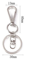 Vente en gros de mousquetons en alliage métallique Hong TU ZY-245, accessoires de bijouterie spéciaux, fermoir à homard, pendentif, porte-clés, anneau de clé, pièces pour chien