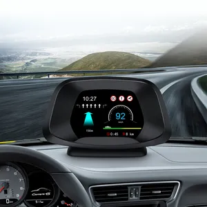 100% Universal car head up display P19-BT OBD2 HUD con navigazione GPS Oil Temp Scan obd meter