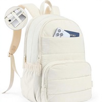 Mochila de Viaje Uselike para Mujer, Capacidad para Laptop de 15.6 Pulgadas, Diseño Acolchado y Bonito, Resistente al Agua