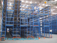 Étagère de stockage robuste en acier pour entrepôt, grenier, mezzanine, capacité de charge de 300 kg par étagère