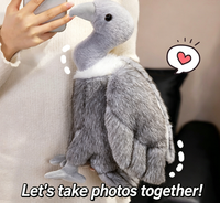 Peluche personnalisée mignonne en forme de vautour, jouet en peluche doux, cadeau Kawaii pour la Saint-Valentin, décoration de chambre, vente en gros, OEM, ODM personnalisés