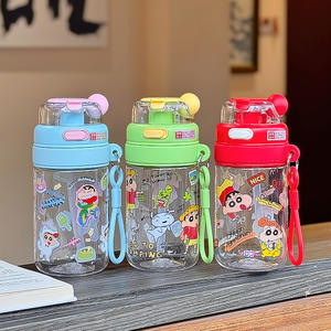 ขวดน้ำ Zuo Mu Crayon Shin-chan Tritan แบบสองชั้น ปราศจากสาร BPA พร้อมสายสะพายสำหรับเด็กนักเรียน กลับไปโรงเรียน - Product Image 4
