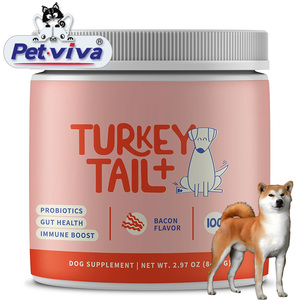 Suplemento Orgánico de <span class=keywords><strong>Hongos</strong></span> para Perros, <span class=keywords><strong>Hongos</strong></span> Cola de Pavo para la Inmunidad, Eliminador de Verrugas y Nódulos, Probiótico en Polvo - Product Image 1