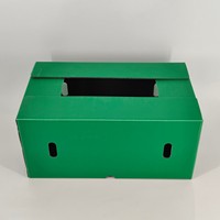Caisse en plastique empilable, emboîtable et pliable, robuste et recyclable, conforme aux normes européennes PPWR, pour la logistique des semis agricoles