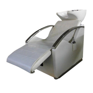 Successor 2024 Control remoto Lavadora automática de cabello Nuevo diseño Cama de salón eléctrica Reposabrazos dorados para cuero sintético - Product Image 4