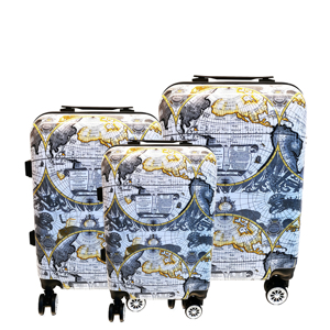 Ensemble de 3 valises de <span class=keywords><strong>voyage</strong></span> personnalisées pour PC, bagage à main 20 pouces, coque rigide, roulettes pivotantes, serrure sécurisée, <span class=keywords><strong>valise</strong></span> légère - Product Image 4