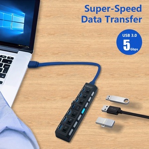 <span class=keywords><strong>USB</strong></span> <span class=keywords><strong>3</strong></span>.<span class=keywords><strong>0</strong></span> Máy Tính Xách Tay Đa Cổng OTG 7 Cổng <span class=keywords><strong>USB</strong></span> <span class=keywords><strong>Hub</strong></span> Với Nguồn Điện Riêng Lẻ - Product Image 2