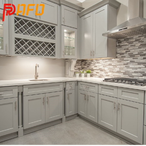 אמריקאי שייקר סגנון ארון pvc ארון מטבח Rta עם האי - Product Image 6