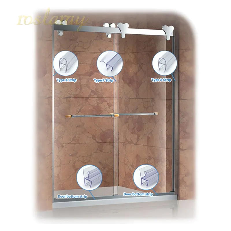 Rahmenlose Dusch tür dichtung für Glas apposit PVC-Dichtung streifen Eckglas dichtungen 8mm