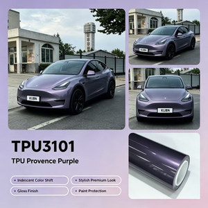 Película Protectora para Automóviles de TPU Brillante Color Púrpura Provenza, Autoregenerable, 90% de Protección UV, Aplicación en Húmedo, 1.52*15m/rollo, Calidad Premium Estadounidense - Product Image 1