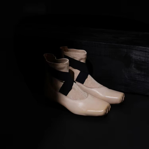 Stivali Invernali in Pelle Personalizzati XINZI RAIN con Logo, Punta Quadrata, Ballerine di Alta Qualità in Pelle di Vitello, Tacco 3cm, Stivali da Balletto per Donne - Product Image 5