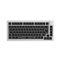 Kit de clavier AKKO 5075S Cherry Gasket Mount avec boutons, rétroéclairage RGB latéral, disposition 75 %, clavier mécanique filaire USB Type-C