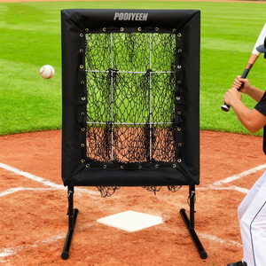 9洞可调投球网，带打击区便携式棒球和垒球投球目标投手训练设备 - Product Image 3