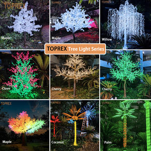 Lampu pohon <span class=keywords><strong>Maple</strong></span> LED musim gugur desain Eropa pohon kuning buatan luar ruangan lanskap taman pesta Natal pernikahan - Product Image 5