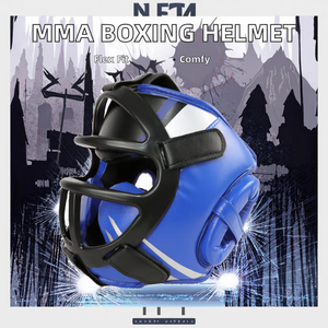 Yitopus PU MMA หมวกกันน็อคสำหรับฝึกชกมวยปรับได้ทุกฤดูกาลใส่สบาย - Product Image 2